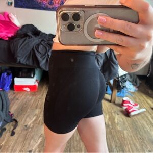 Women's Black Athletic Shorts